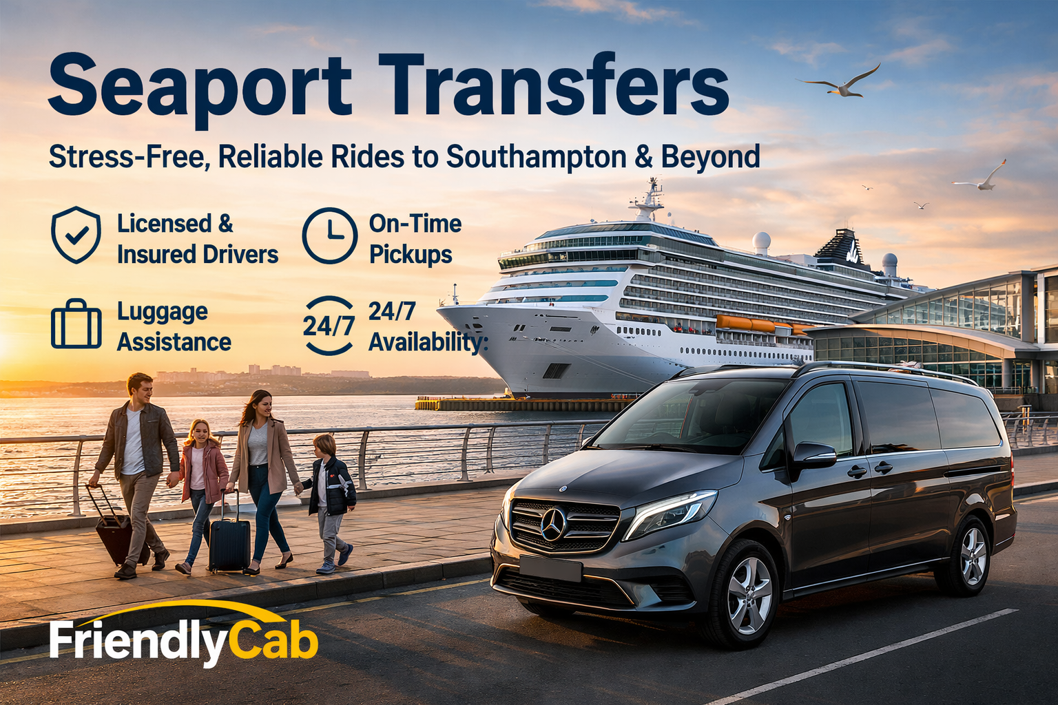 Stress-Free Seaport Transfers for UK Cruise Terminals