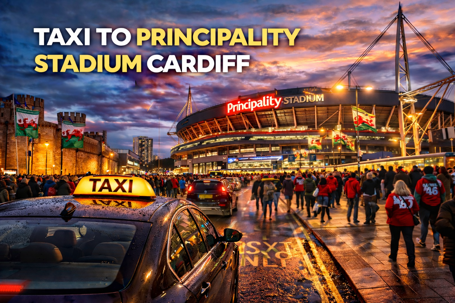 How to Book a Taxi to Principality Stadium Cardiff?