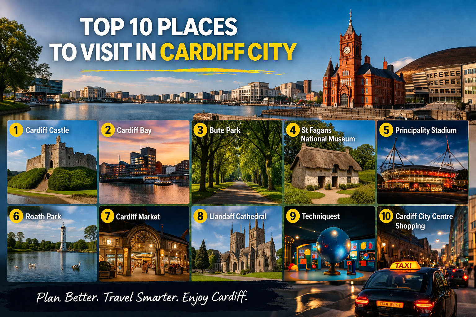 Top 10 Places to Visit in Cardiff City