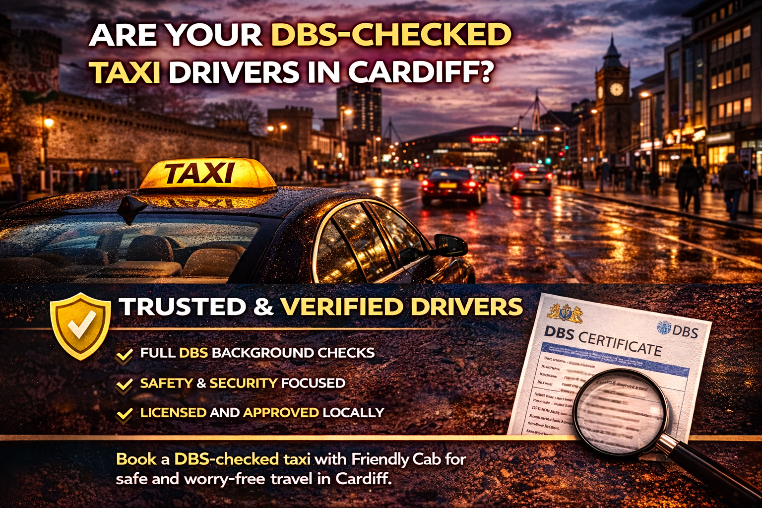 Are Your DBS-Checked Taxi Drivers in Cardiff?