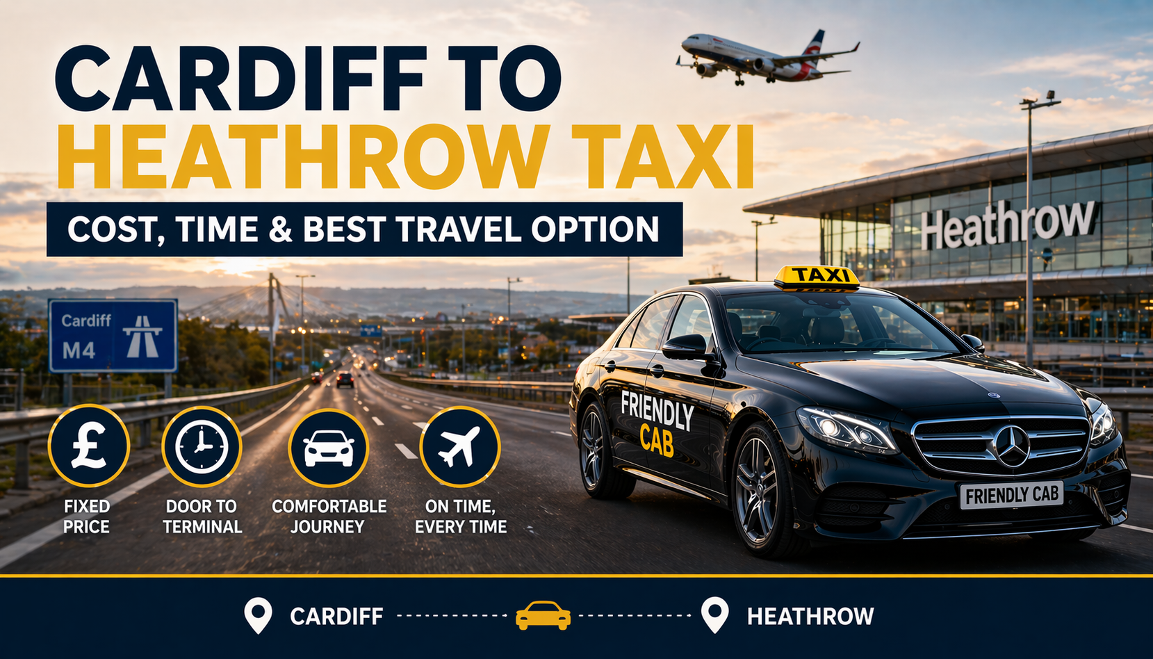Cardiff to Heathrow Taxi Guide: Cost, Time & Best Travel Option