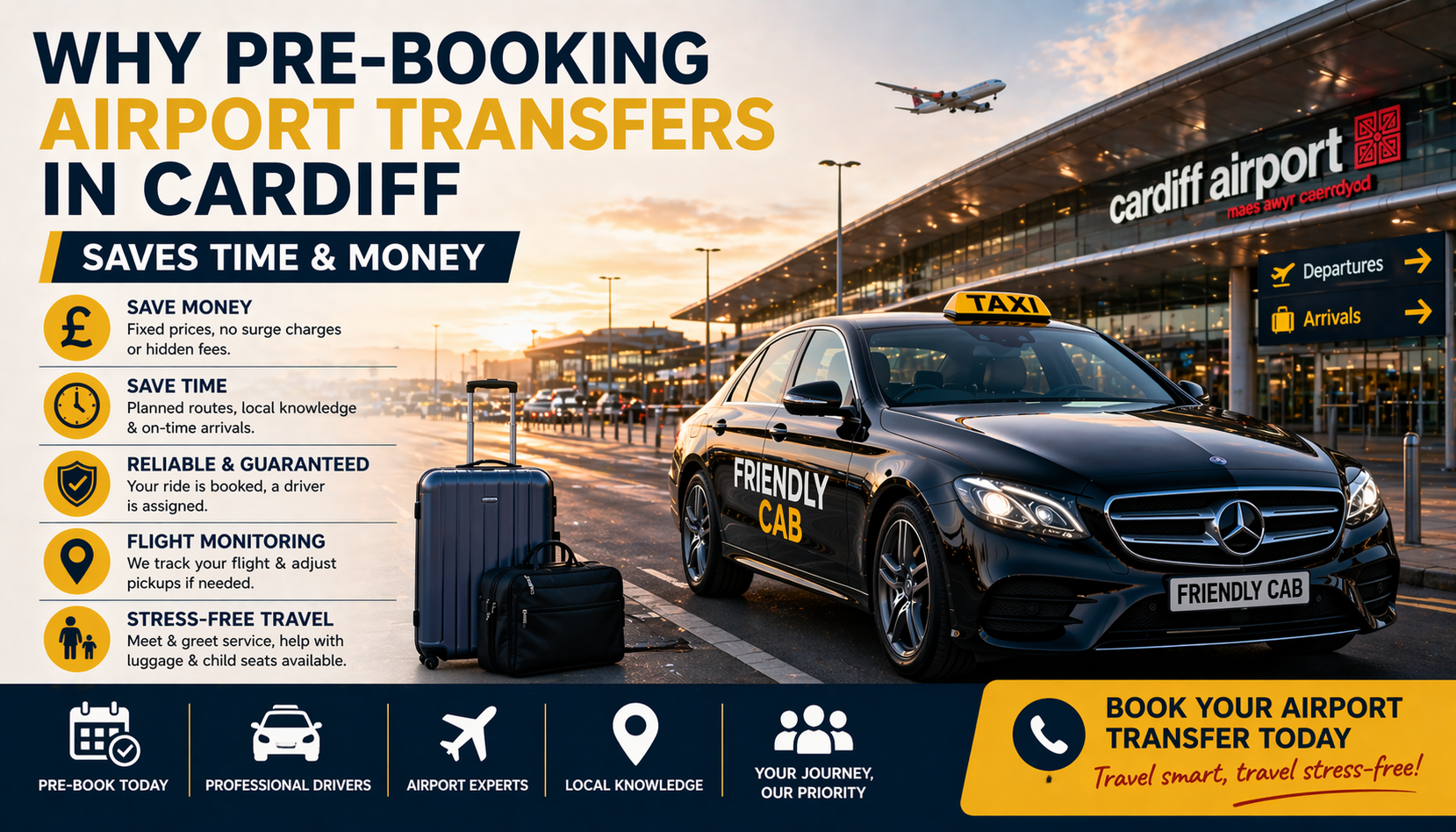 Why Pre-Booking Airport Transfers in Cardiff Saves Time & Money