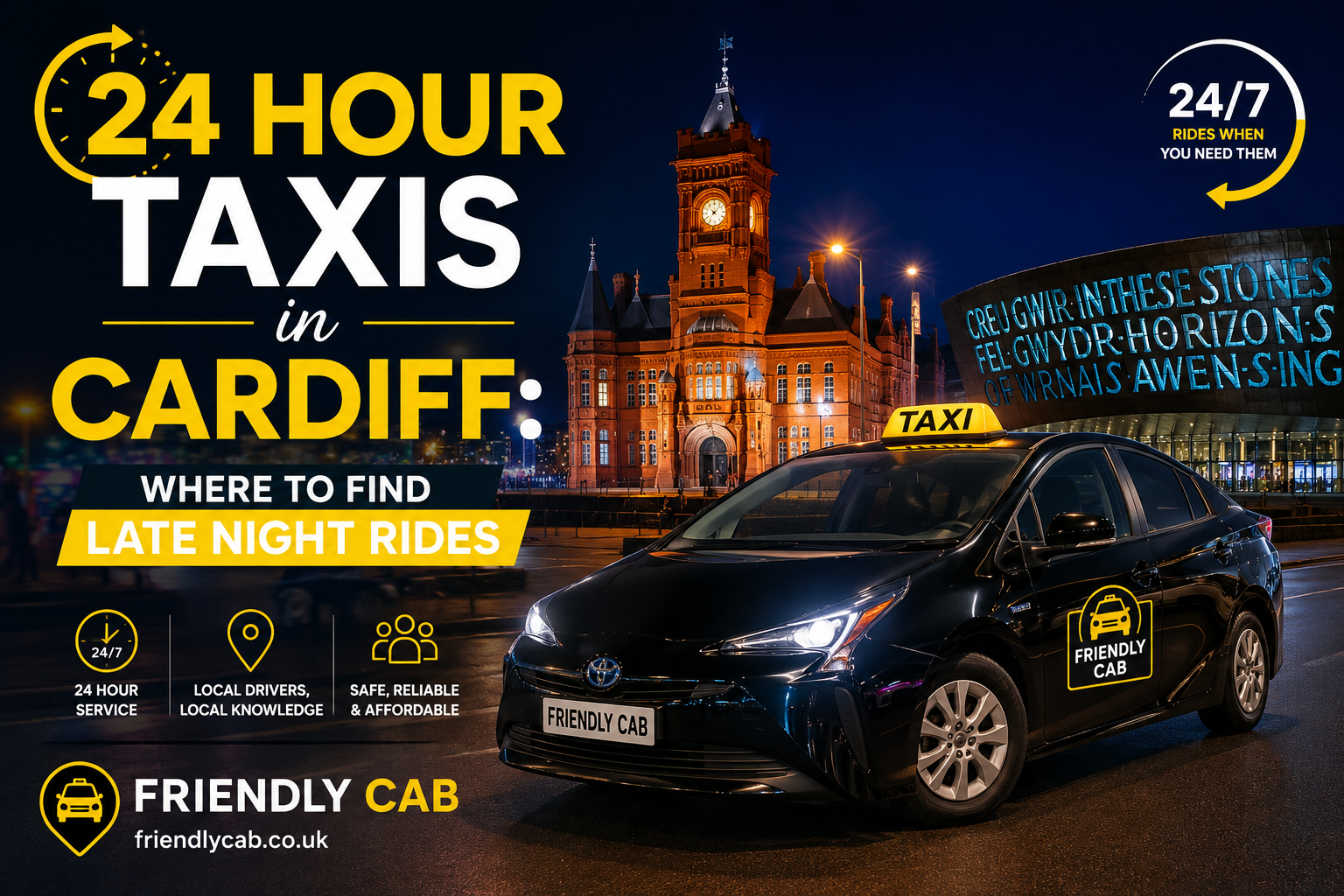24 Hour Taxi in Cardiff