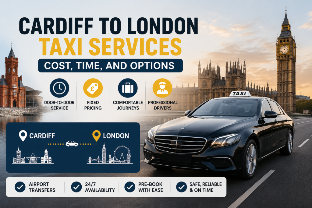 Cardiff to London Taxi Services: Cost, Time, and Options